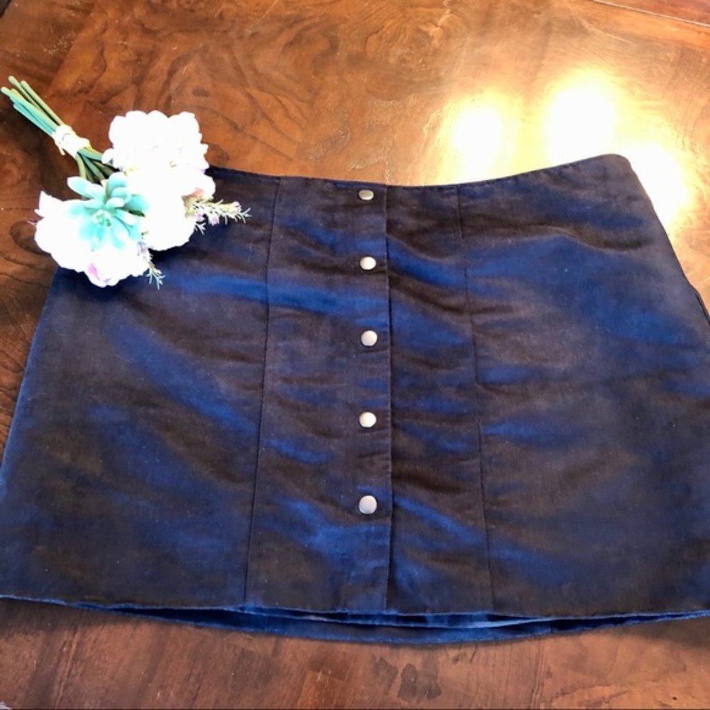 Faux Suede Skirt